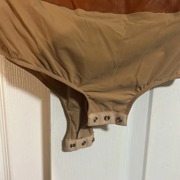 MM6 Maison Margiela Leather Bodysuit